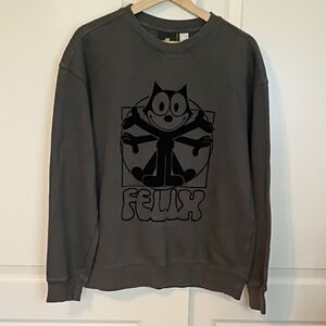 Felix The Cat H&M Graphic Design Sweatshirt Size Small